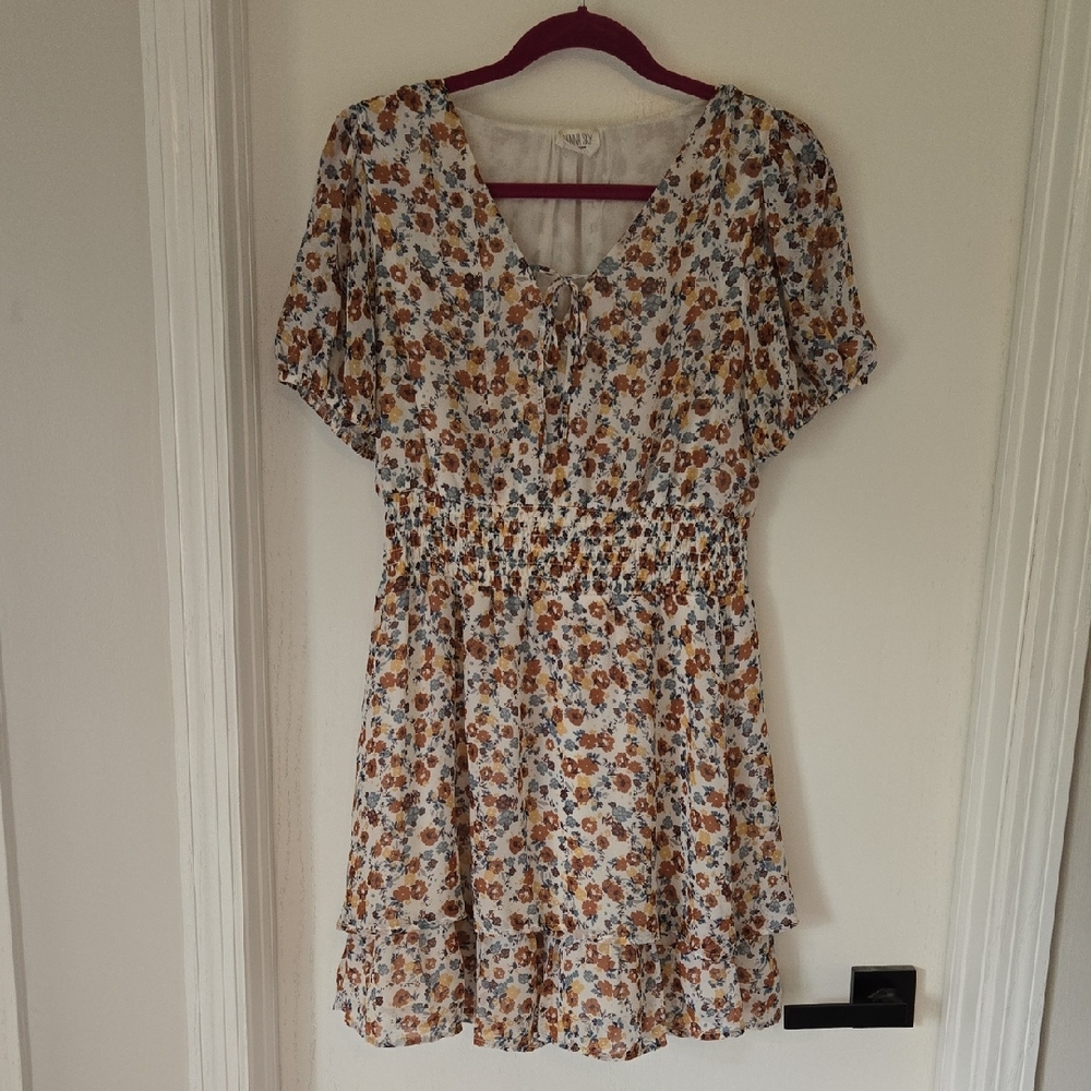 Sienna Sky Floral Dress - Multicolor